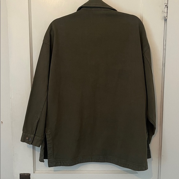 Free People We The Free Madison City oversized denim shirt jacket xs - Picture 7 of 10